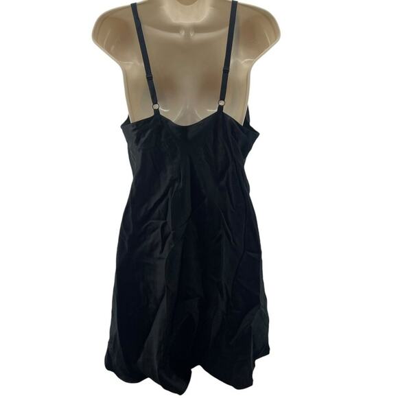 Vintage Victorias Secret Gold Label Pure Silk Black Lingerie Slip Dress Medium - Picture 5 of 6